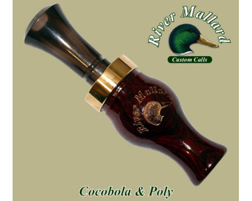 Манок духовой River Mallard Calls Cocobolo / poly double reed (Утка)