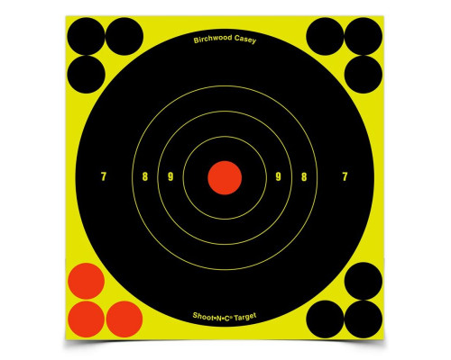 Мишень бумажная Birchwood Shoot•N•C® Bull's-eye Target 150мм